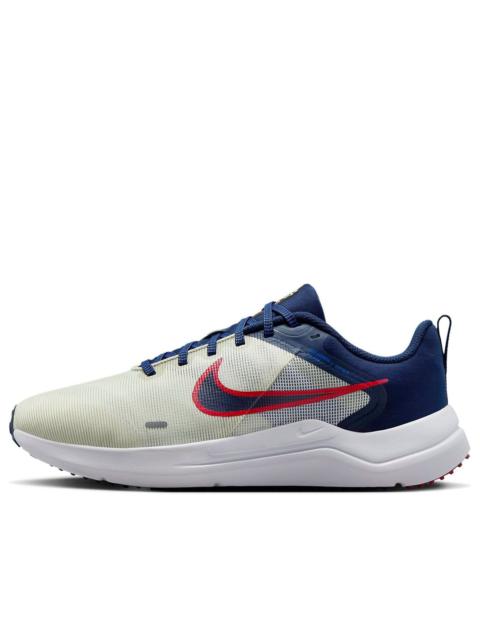 Nike Downshifter 12 Road Running Shoes 'White Red Midnight Navy' DD9293-012