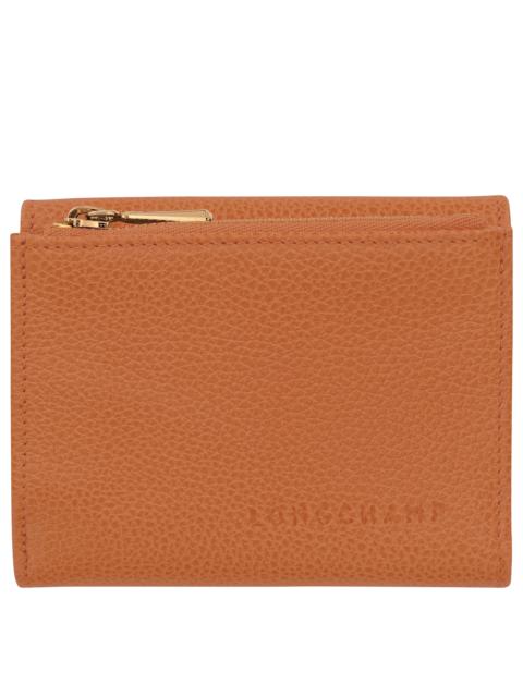 Le Foulonné Compact wallet Amber - Leather