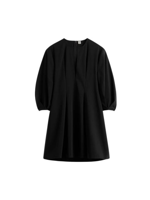 Baloon sleeve cotton dress