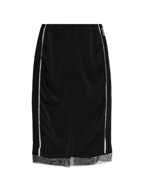 sequin-embellishment midi skirt
