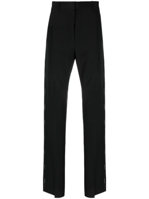 logo-tape tailored trousers