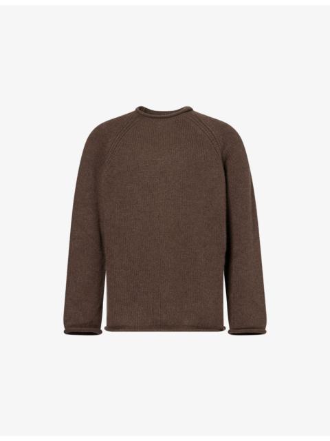 Crew-Neck Knitted Cashmere Jumper