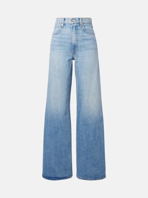 Eva high-rise wide-leg jeans