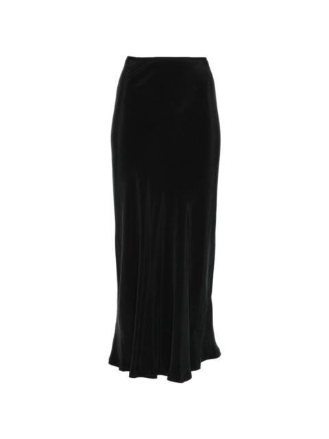 slip midi skirt