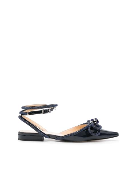 Double Bow ballerina shoes