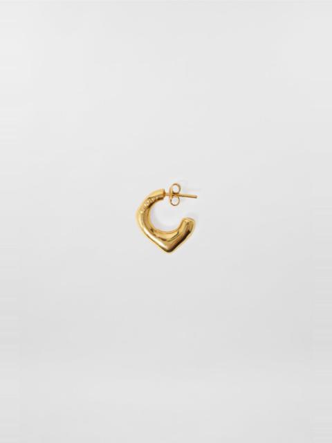 SINGLE METALLIZED EARRING / gold