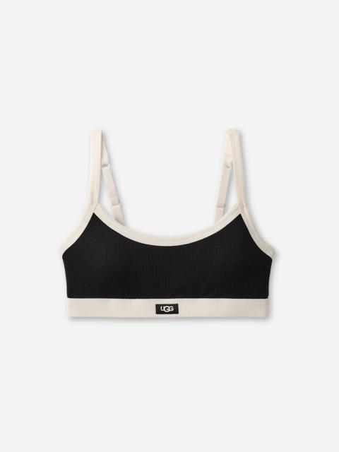 ® Women's Tesia Bralette Rib LENZINGu2122 ECOVEROu2122 Viscose Blend Tops in Black/nimbus