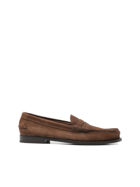 Rowley panelled suede loafers