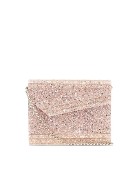 glitter-panelled clutch