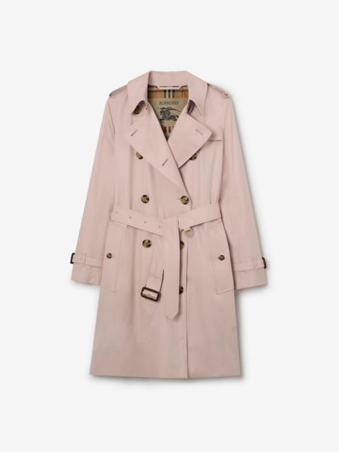 Mid-length Tropical Gabardine Kensington Trench Coat