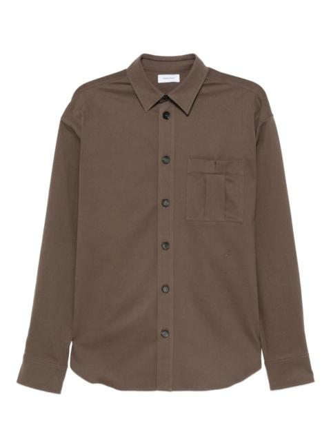 button-fastening shirt
