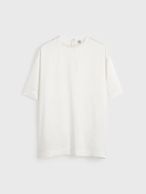 Satin tee white