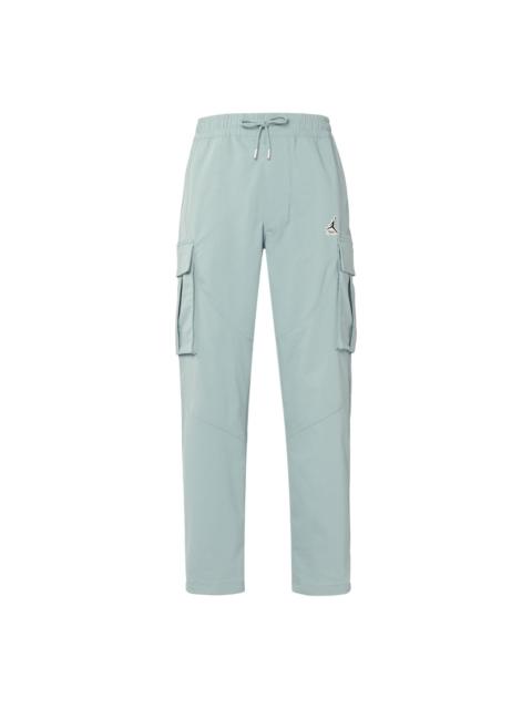 Men's Air Jordan Utility Solid Color Big Pocket Cargo Casual Pants/Trousers Ocean Deep Blue DH9071-3