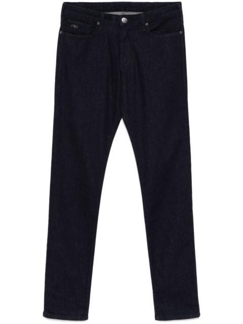 logo-plaque slim-fit jeans