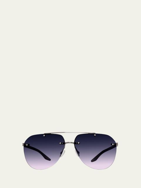 Jean Metal & Zyl Aviator Sunglasses