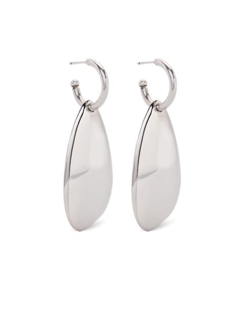 silver teardrop earrings
