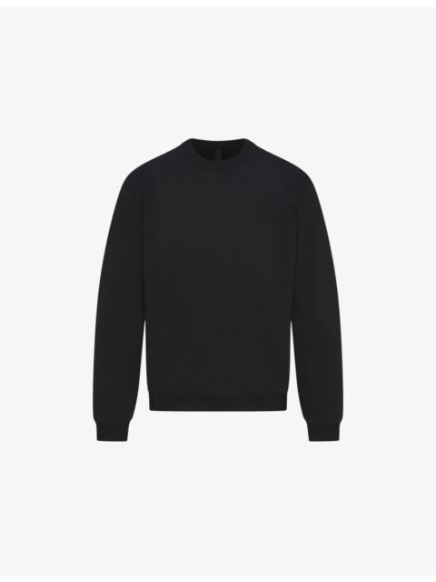 Classic crewneck lounge cotton-blend sweatshirt