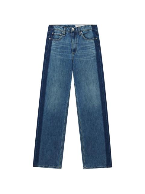 Shea panel straight-leg jeans