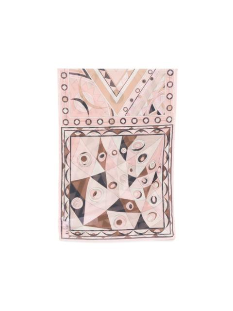 geometric cotton scarf