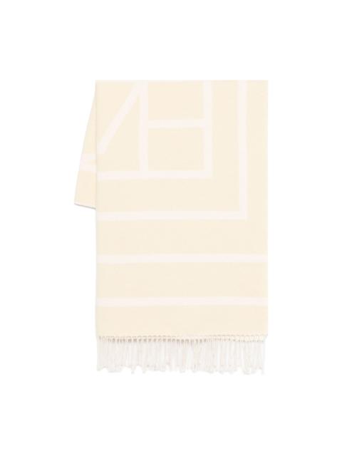 monogram-jacquard scarf