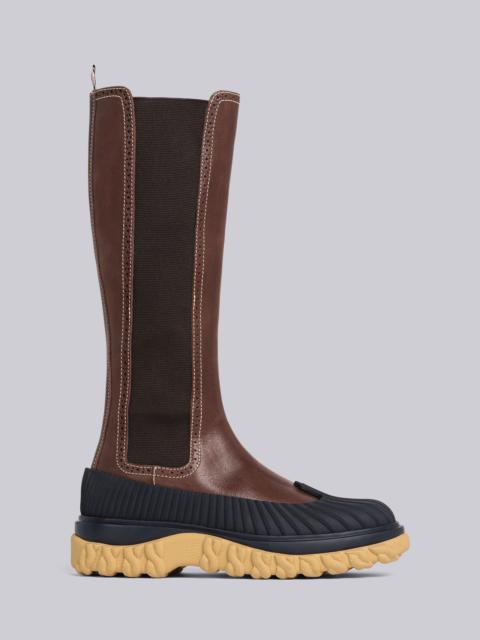 Smooth Calf Leather Knee High Chelsea Duck Boot