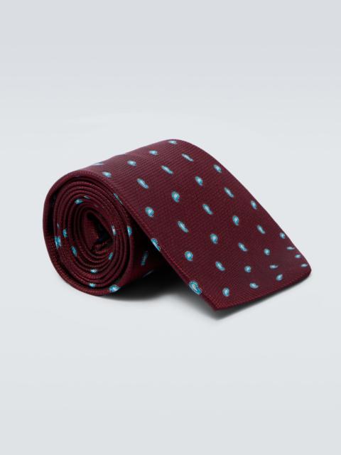 Paisley silk tie