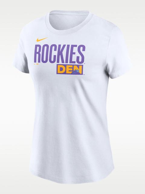 Colorado Rockies City Connect Wordmark Women's Nike MLB T-Shirt