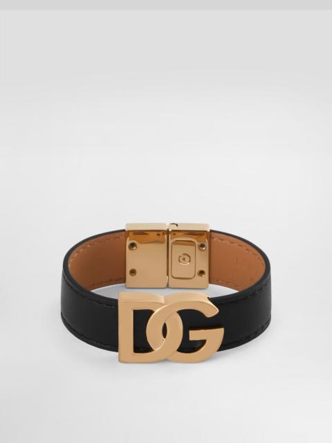 Calfskin bracelet with DG logo