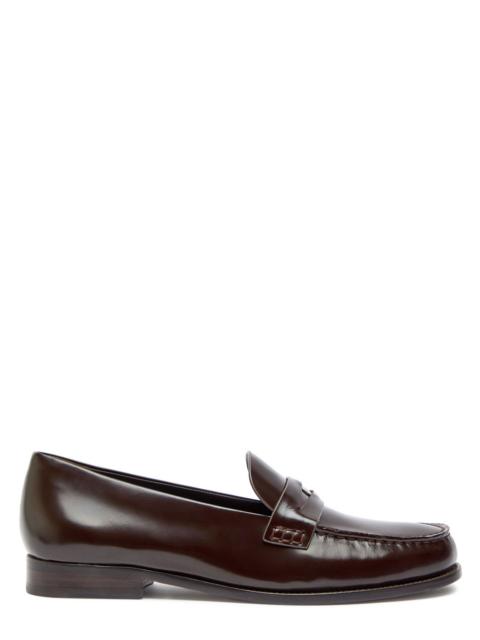 Tory Burch Classic Penny Glossed Leather Loafers