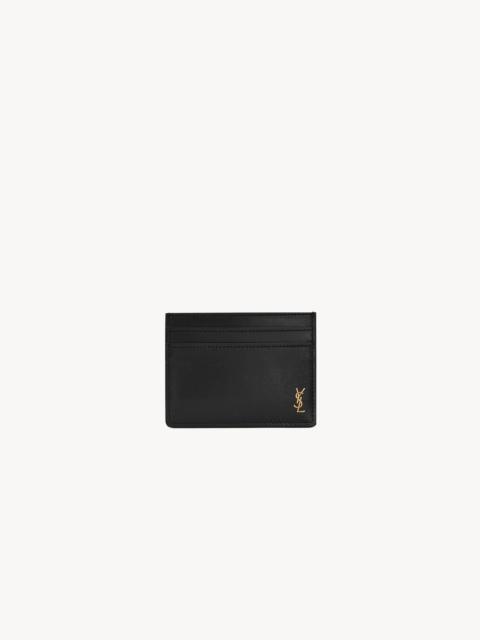 TINY CASSANDRE CREDIT CARD CASE IN SHINY LEATHER