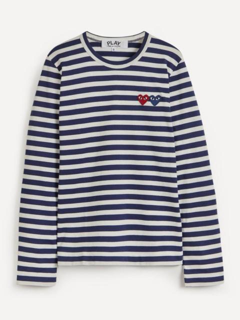 Long Sleeve Stripe Cotton T-Shirt