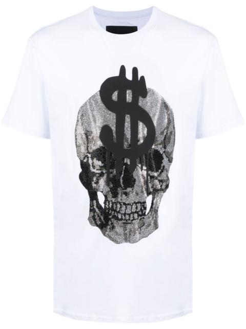 Skull-print crew-neck T-shirt