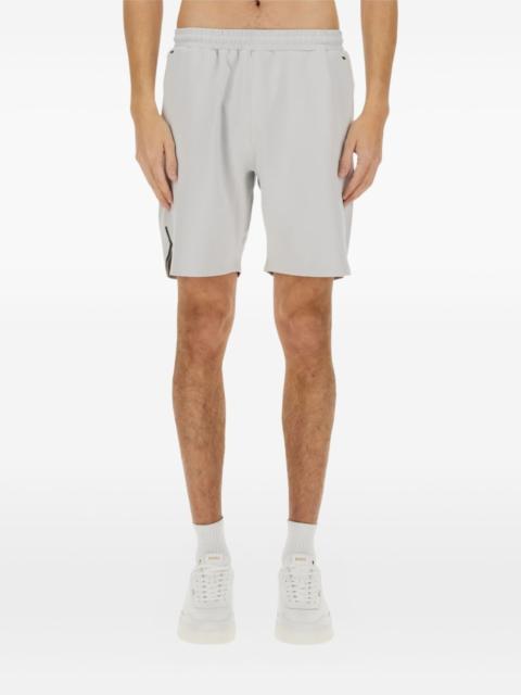 panelled drawstring shorts