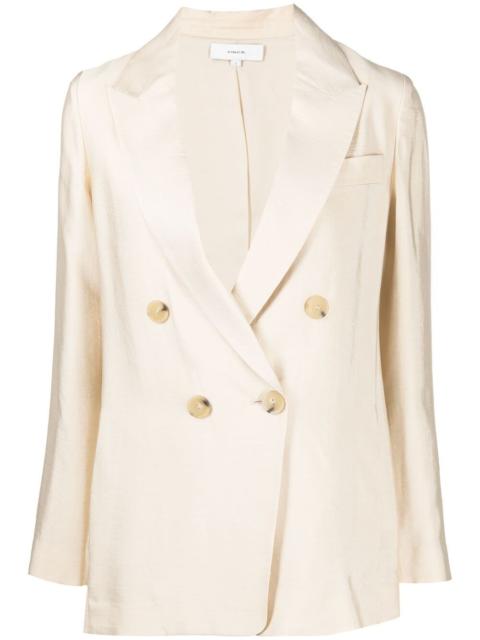 double-breasted tailored blazer