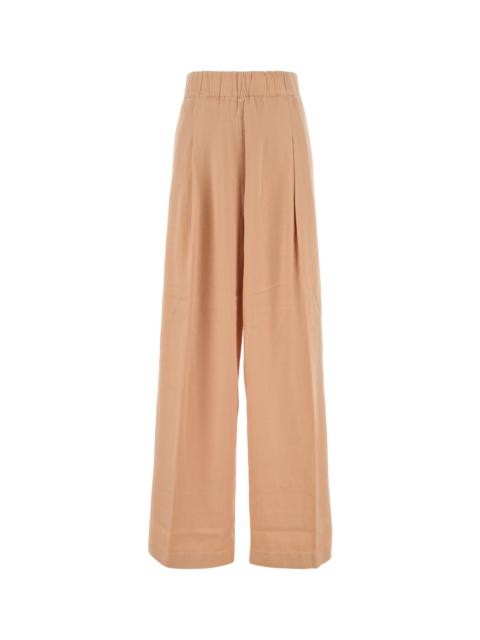 パンツ DRIES VAN NOTEN SALMON CUPRO BLEND PILA WIDE-LEG PANT Dries Van Noten Salmon cupro blend Pila wide-leg pant