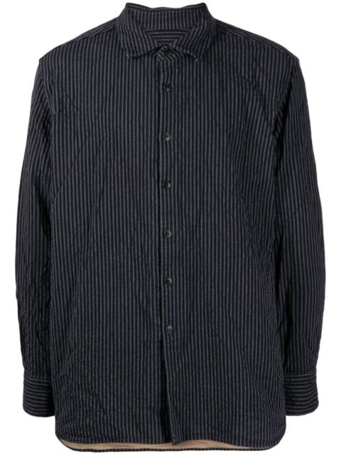 striped long-sleeve cotton shirt