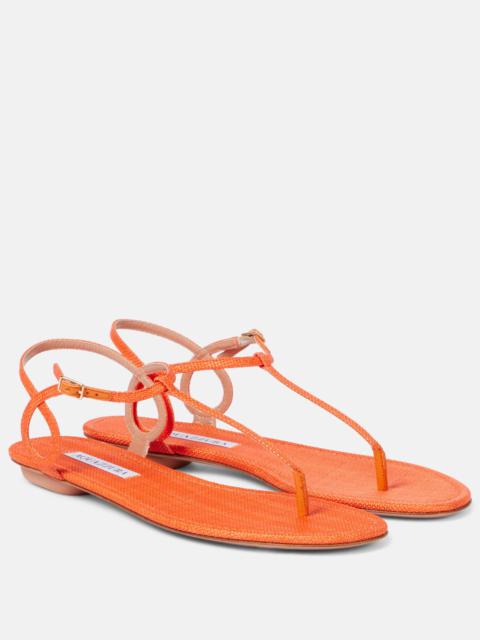 Almost Bare raffia-effect sandals