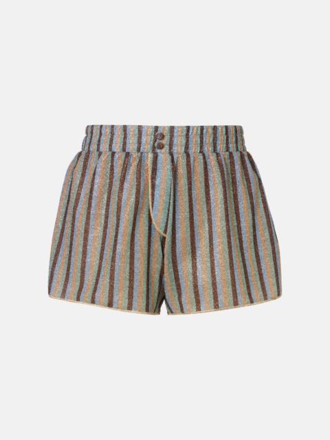 Lumière striped shorts