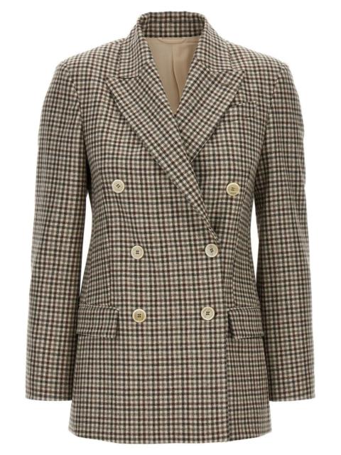 Brunello Cucinelli Blazer Check Monile