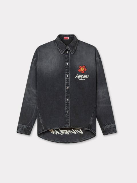 'Kenzo x Futura 2000' embroidered workwear shirt in Japanese denim