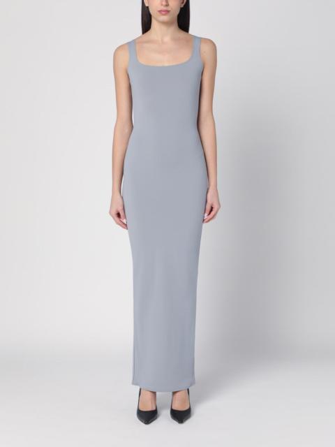 Long grey dress in nylon blend