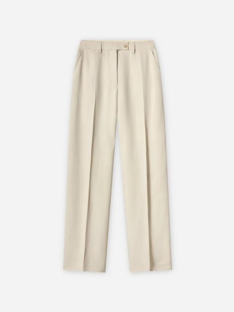 Tailored Straight-Leg Trouser in Viscose Twill