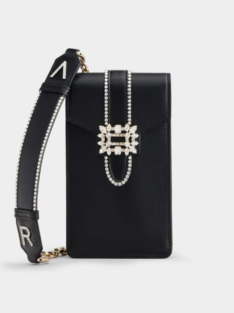 Miss Vivier Pocket Phone Holder in Leather