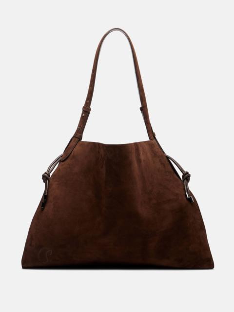 Baggy suede tote bag