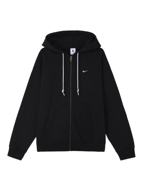 Nike hooded zipper jacket 'Black' DR0404-010