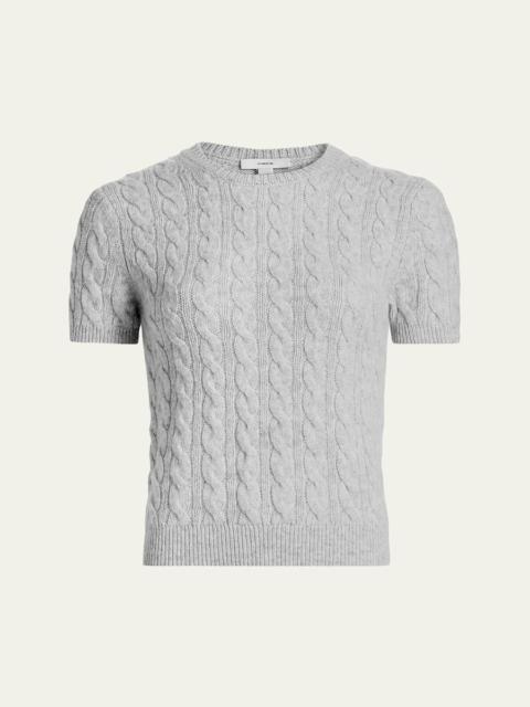 Cable-Knit Cashmere-Blend Sweater