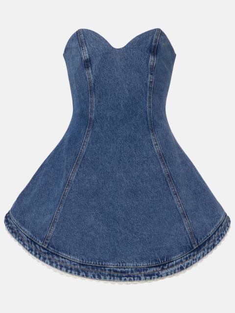 Denim bustier dress