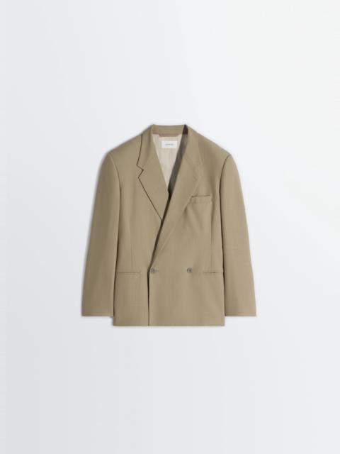 DOUBLE BREASTED TAILORED JACKET IN TROPICAL POLYWOOL