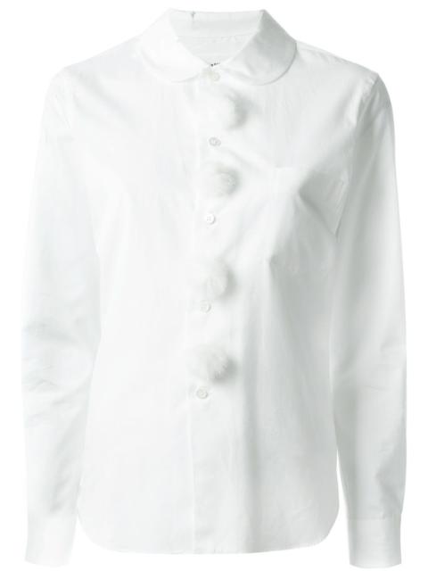 pom pom button shirt