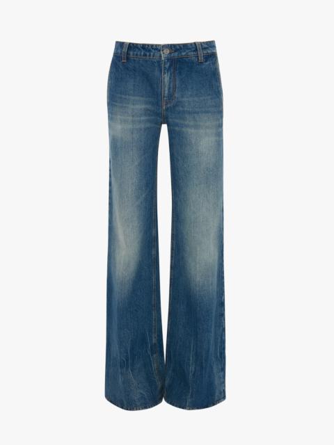 Low Waist Straight Leg Jean In Vintage Indigo